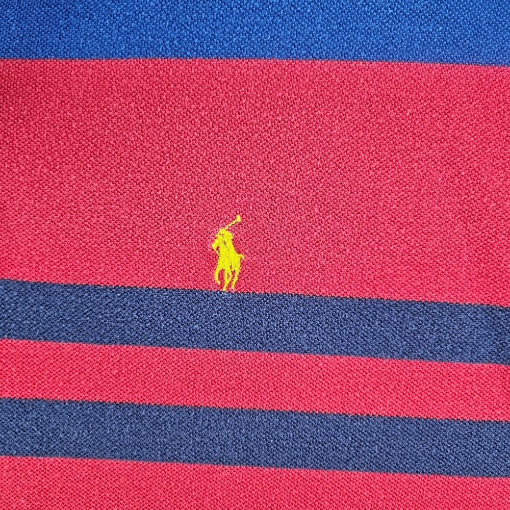 Polo by Ralph Lauren Red and Blue Striped Shirt - Picture 2 of 9